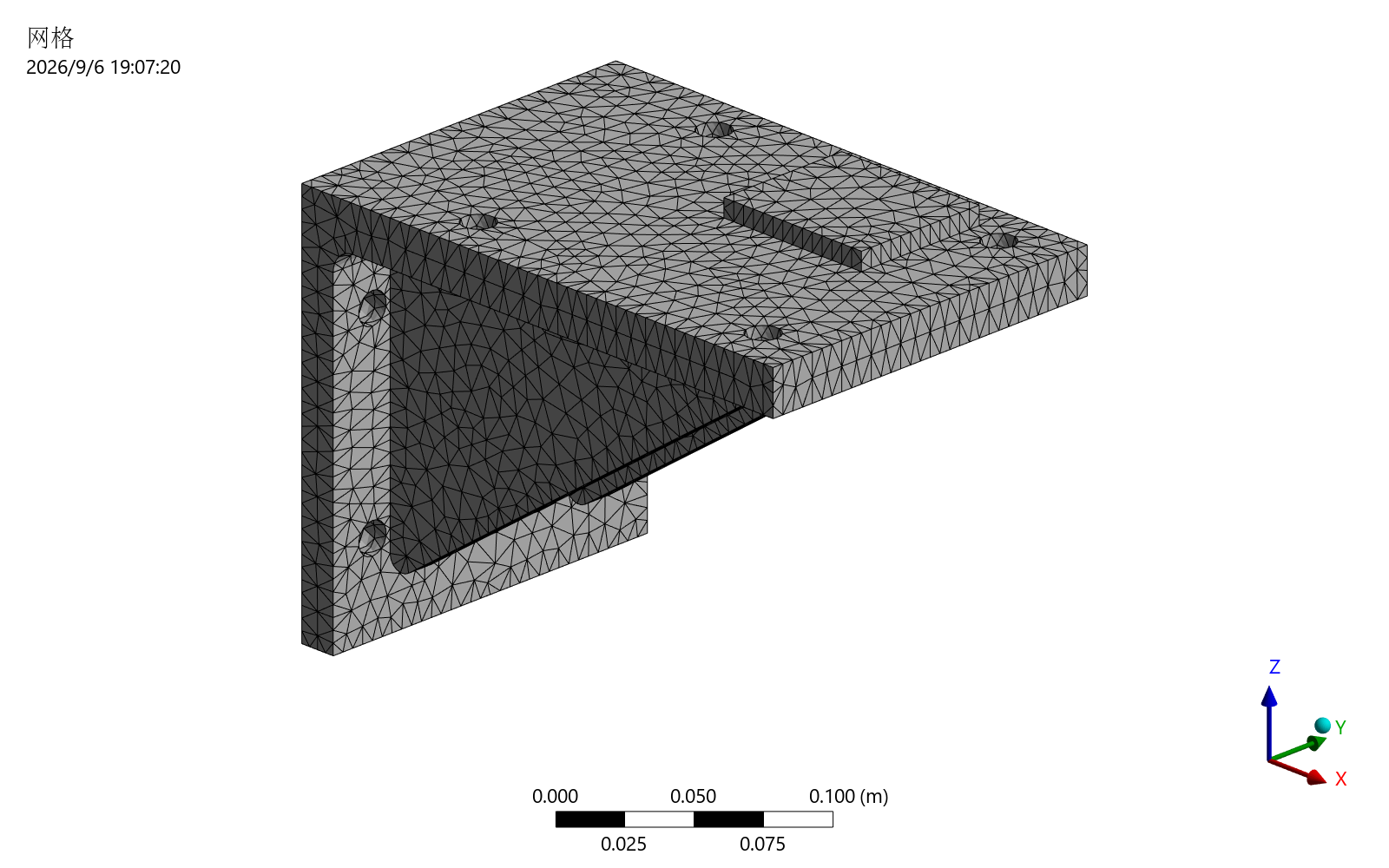Twin-rib bracket 5 mm mesh